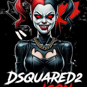 Camiseta personalizada Harley Quinn II X Dsquared2 ICON de Diseños IA