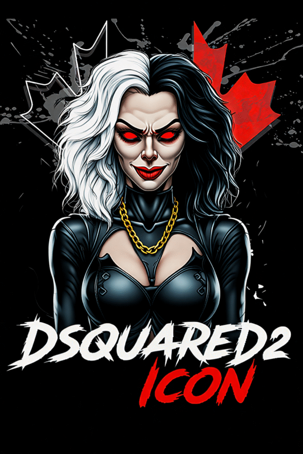 Camiseta personalizada Cruella Dark X Dsquared2 ICON de Diseños IA