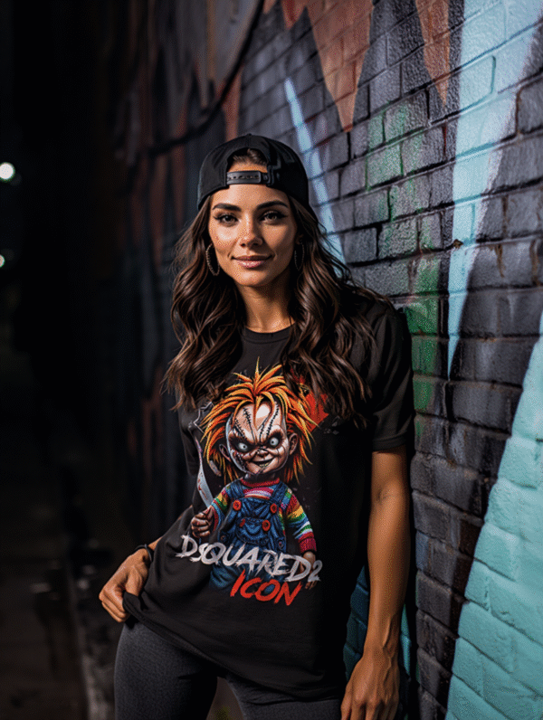 Camiseta personalizada Chucky Edition x Dsquared2 ICON de Diseños IA