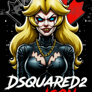 Camiseta personalizada Dark Peach x Dsquared2 ICON de Diseños IA