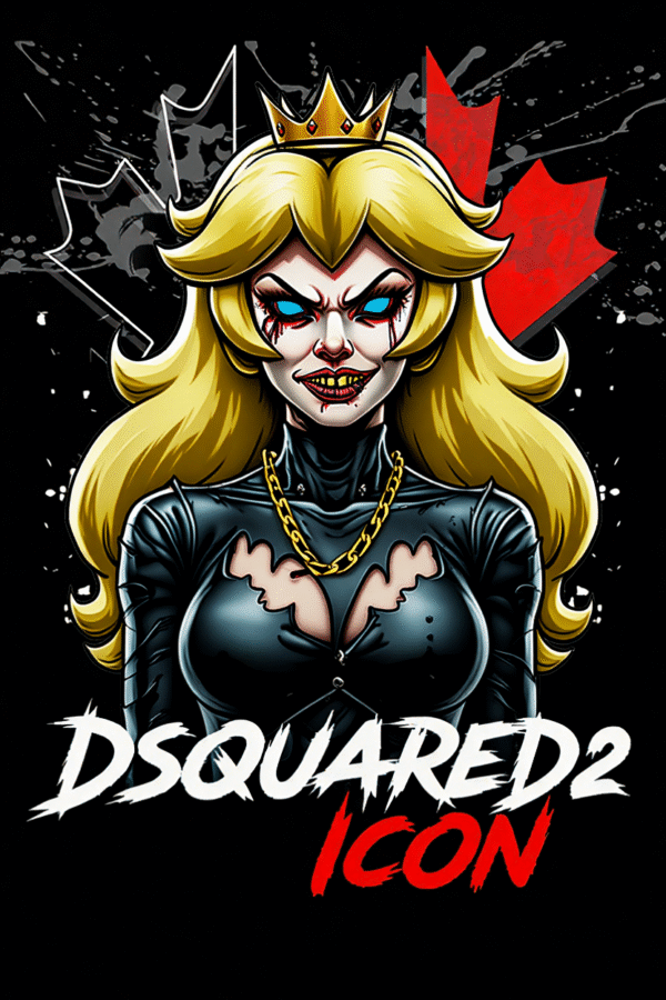 Camiseta personalizada Dark Peach x Dsquared2 ICON de Diseños IA
