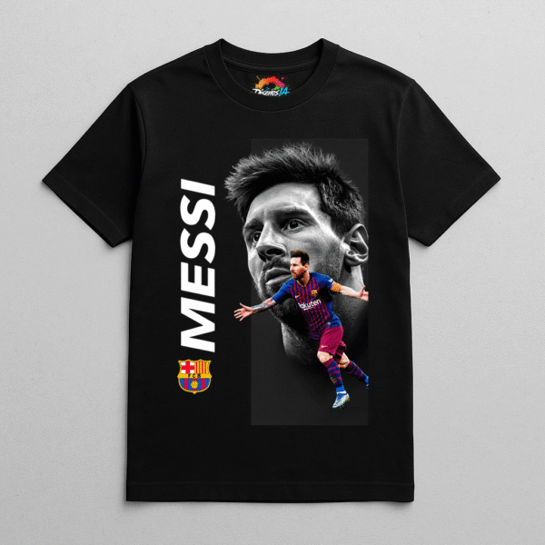 Camiseta personalizada Messi Barça de Diseños IA