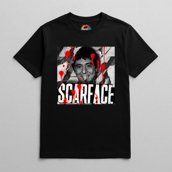 Camiseta personalizada Camiseta Scarface – Retrato Criminal de Diseños IA