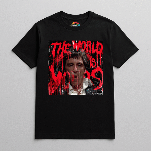 Camiseta personalizada Camiseta Scarface – “The World is Yours” de Diseños IA