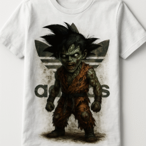 Camiseta personalizada Son Goku Zombie de Diseños IA