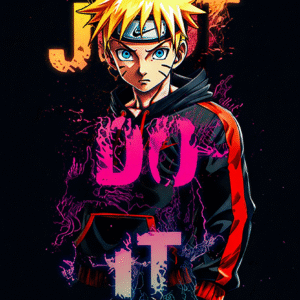 Camiseta personalizada Naruto – Just Do It de Diseños IA