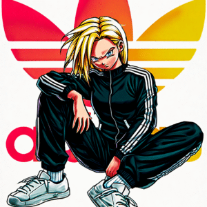 Camiseta personalizada Android 18 Streetwear de Diseños IA