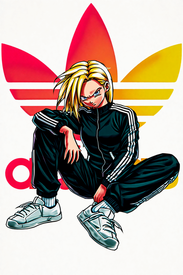 Camiseta personalizada Android 18 Streetwear de Diseños IA