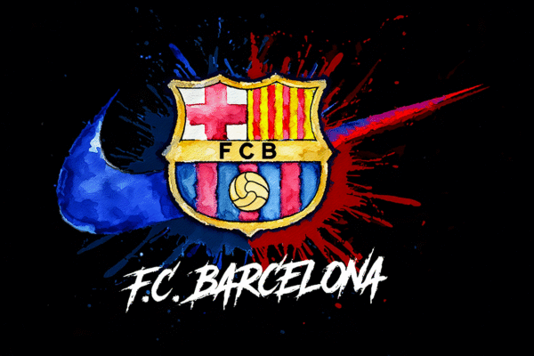 Camiseta personalizada F.C. Barcelona – Edición Aquarela de Diseños IA