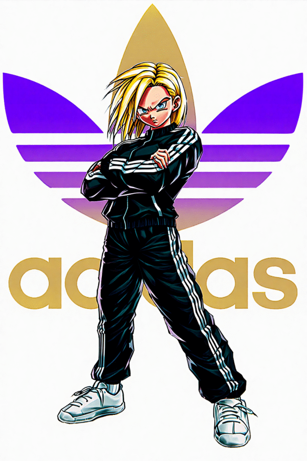 Camiseta personalizada Android 18 Streetwear de Diseños IA