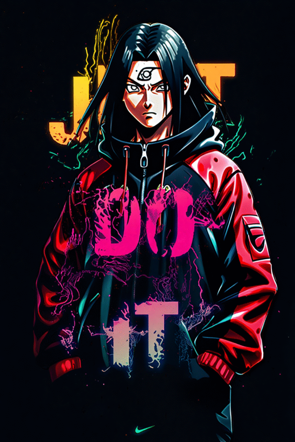 Camiseta personalizada Itachi Just Do It de Diseños IA