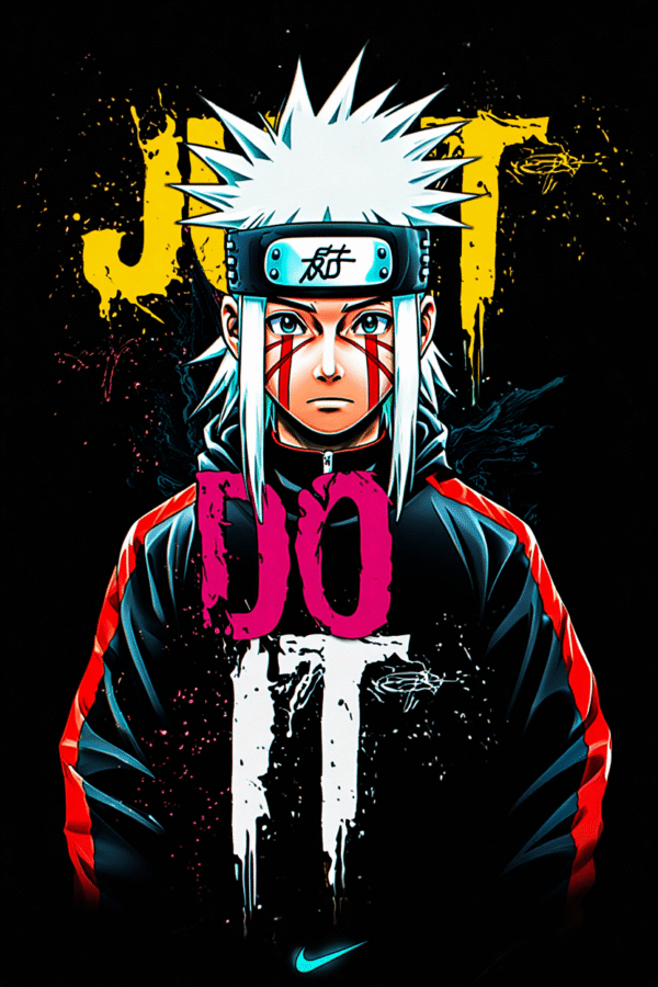 Camiseta personalizada Jiraiya Just Do It de Diseños IA