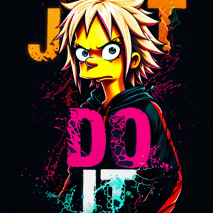 Camiseta personalizada Lisa Simpson just do it de Diseños IA