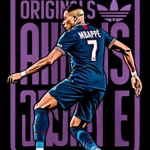 Camiseta personalizada Mbappé Urban de Diseños IA