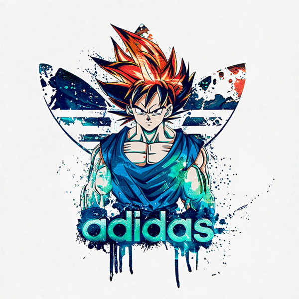 Camiseta personalizada Goku Super Saiyan God de Diseños IA