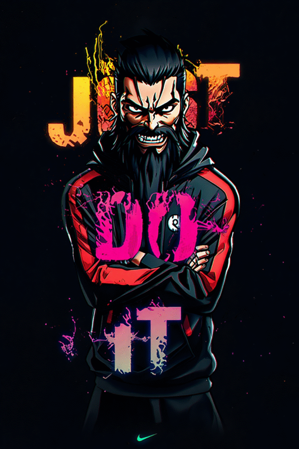 Camiseta personalizada Garou Just Do It de Diseños IA