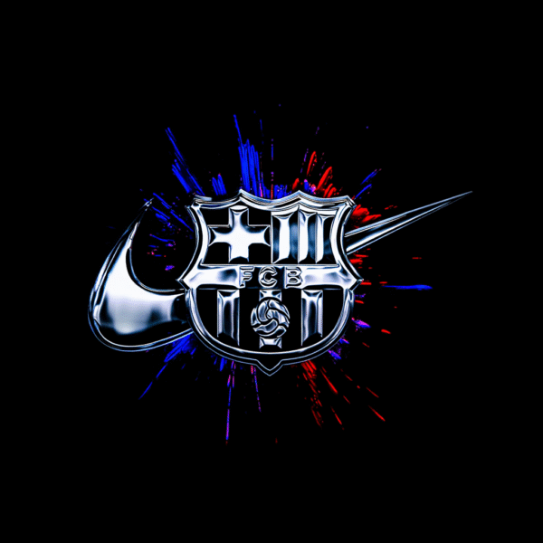 Camiseta personalizada F.C. Barcelona – Edición Metal de Diseños IA