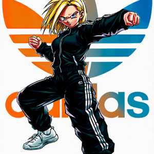 Camiseta personalizada Android 18 Streetwear de Diseños IA