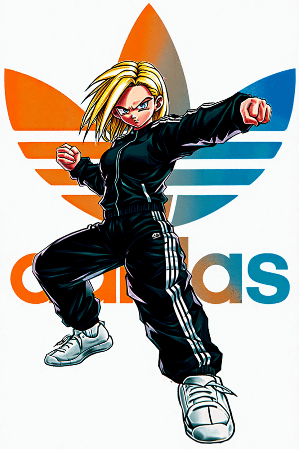 Camiseta personalizada Android 18 Streetwear de Diseños IA
