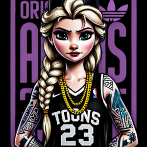 Camiseta personalizada Elsa Urban de Diseños IA
