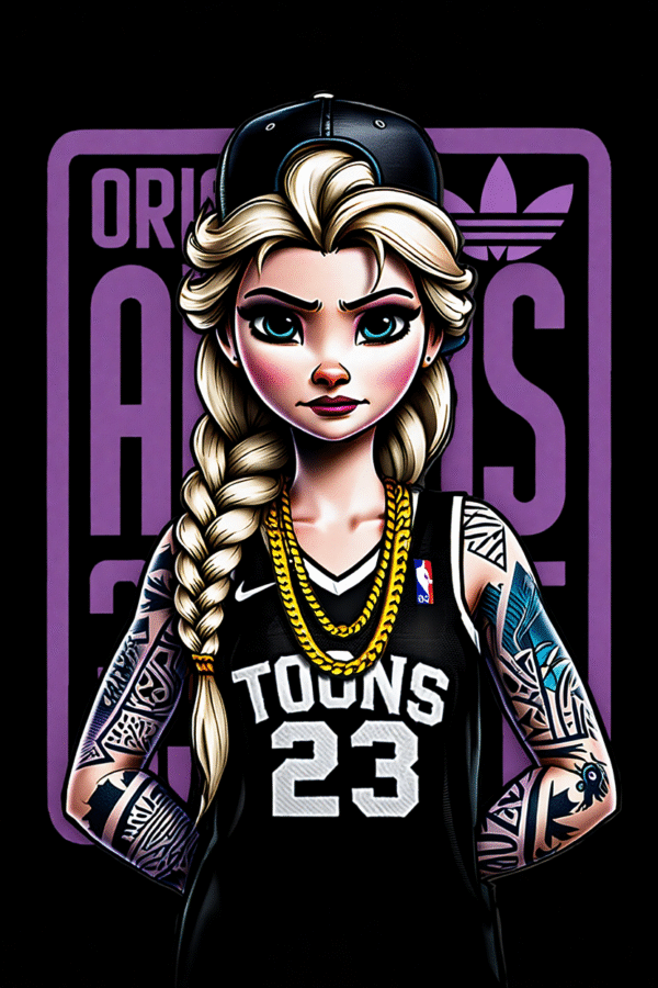 Camiseta personalizada Elsa Urban de Diseños IA