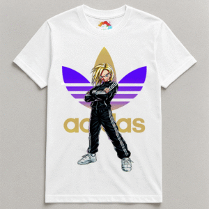 Camiseta personalizada Android 18 Gold de Diseños IA