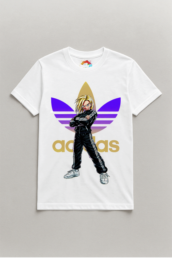 Camiseta personalizada Android 18 Gold de Diseños IA