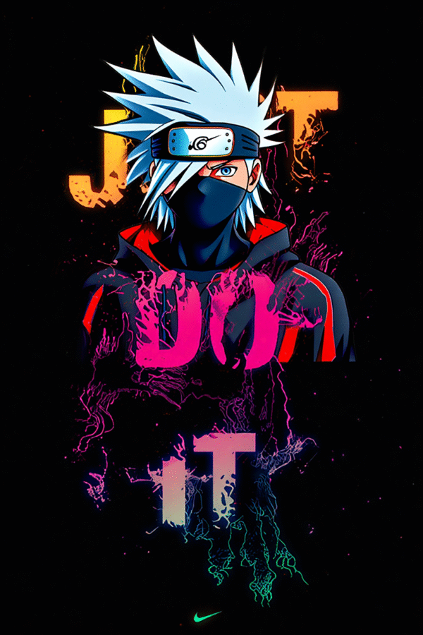 Camiseta personalizada Kakashi Just Do It de Diseños IA