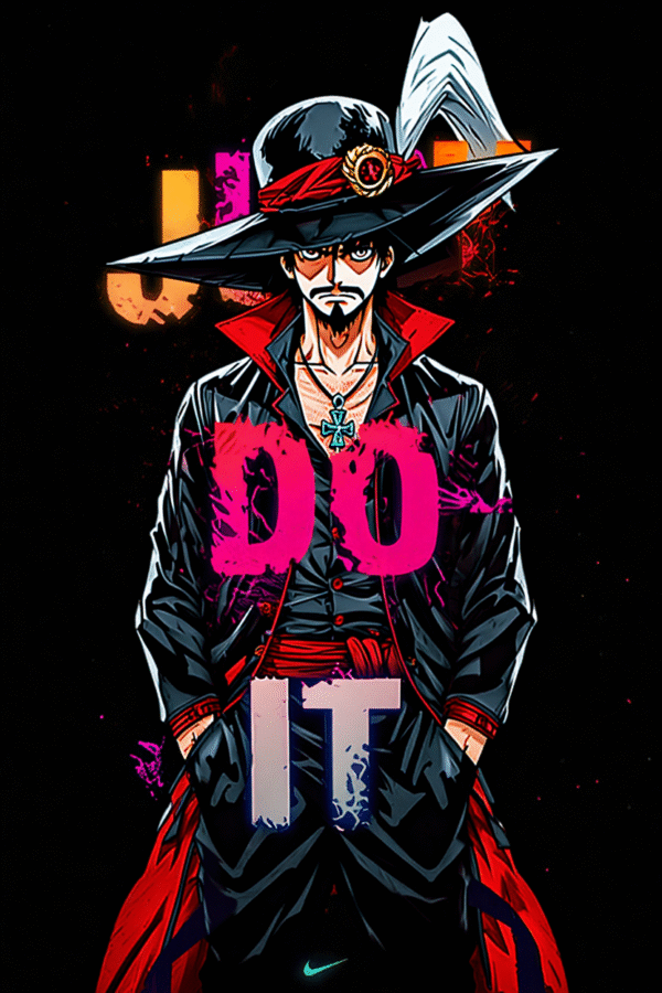 Camiseta personalizada Dracule Mihawk Just Do It de Diseños IA