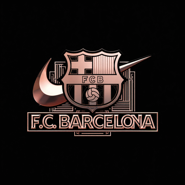 Camiseta personalizada F.C. Barcelona – Edición Metal de Diseños IA