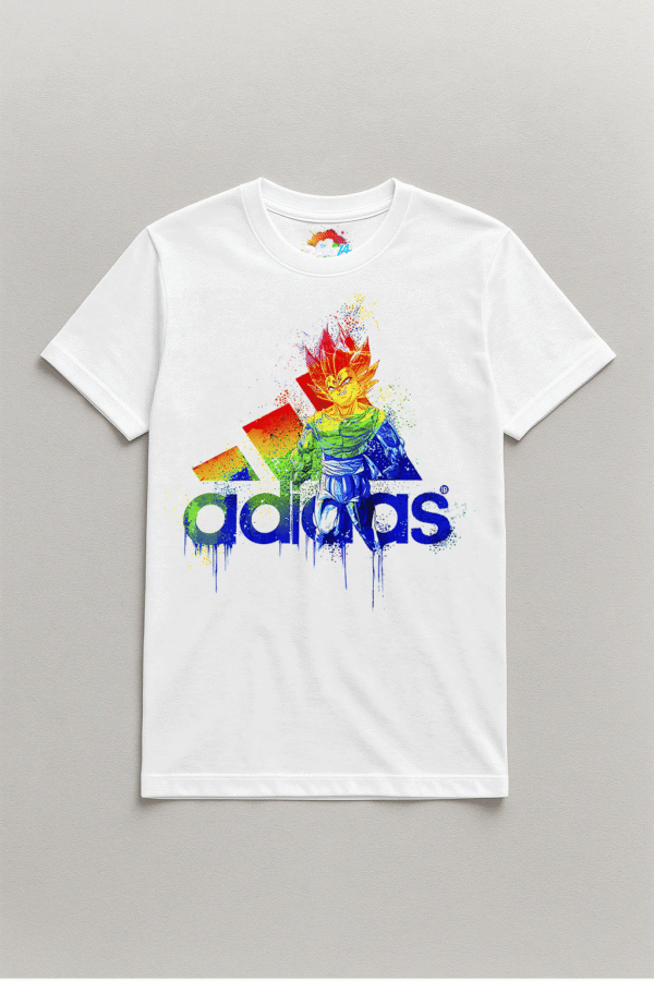 Camiseta personalizada Vegeta adidas de Diseños IA