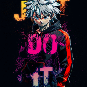 Camiseta personalizada Killua Just Do It de Diseños IA