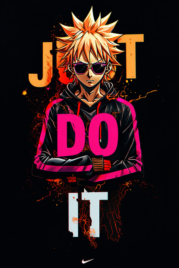 Camiseta personalizada Ichigo Just Do It de Diseños IA