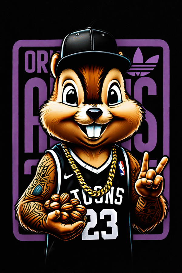 Camiseta personalizada Chip Gangsta de Diseños IA