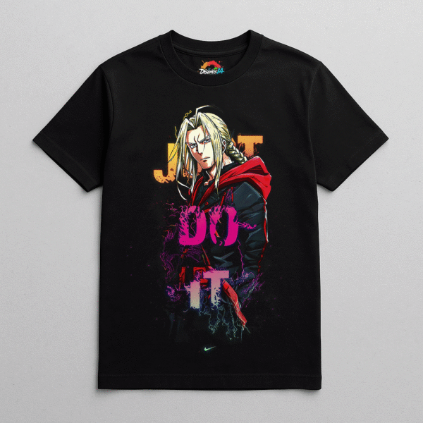 Camiseta personalizada Edward Elric Just Do It de Diseños IA