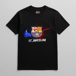 Camiseta personalizada F.C. Barcelona – Edición Aquarela de Diseños IA