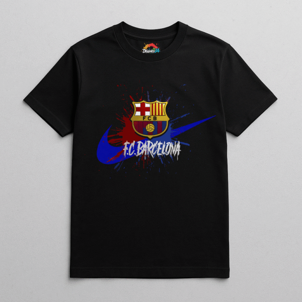 Camiseta personalizada F.C. Barcelona – Estilo Street Blue de Diseños IA