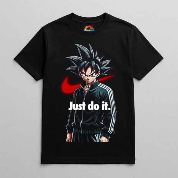 Camiseta personalizada Goku Just Do It Edition de Diseños IA