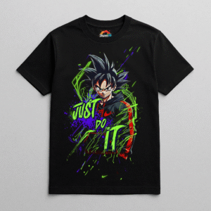 Camiseta personalizada Goku Neón Verde – Just Do It de Diseños IA
