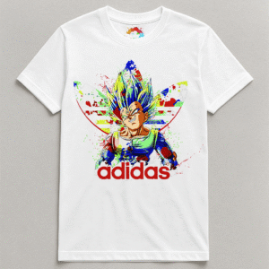 Camiseta personalizada Vegeta x Adidas Style de Diseños IA