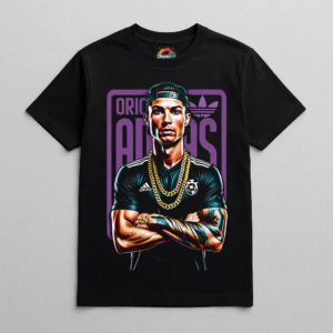 Camiseta personalizada Cristiano Ronaldo Gangsta de Diseños IA