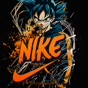 Camiseta personalizada Goku Blue Energy de Diseños IA