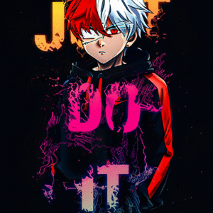 Camiseta personalizada Todoroki Just Do It de Diseños IA