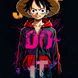 Camiseta personalizada Luffy Just Do It de Diseños IA