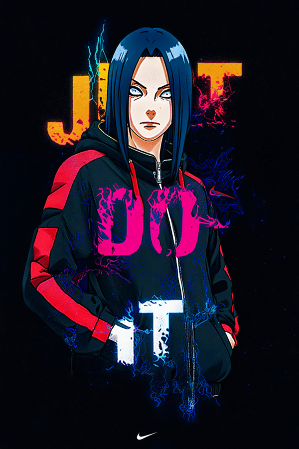 Camiseta personalizada Itachi Just Do It de Diseños IA