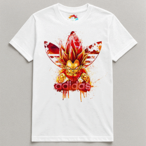 Camiseta personalizada Vegeta adidas II de Diseños IA