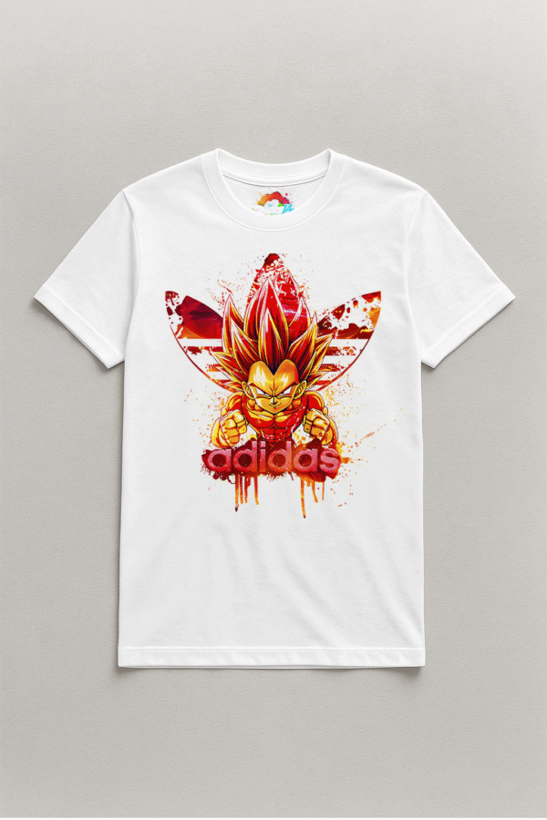 Camiseta personalizada Vegeta adidas II de Diseños IA